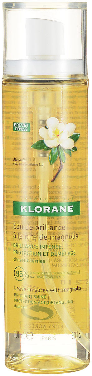 Klorane Dull Hair Спрей с воском магнолии для блеска волос, 100 млC30988 Klorane Dull Hair Спрей с воском магнолии для блеска волос, 100 млC30988Облегчает расчесывание волос и укладку, защищает волосы от агрессивных внешних воздействий, усиливает натуральный блеск волос мгновенный эффект. Доказанная эффективность: облегчает расчесывание влажных волос 78%, увлажняет волосы 87%, защищает волосы от внешних агрессивных воздействий 87%, блеск 84%.