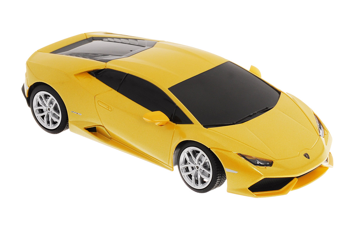 Rastar Радиоуправляемая модель Lamborghini Huracan LP 610-4 цвет желтый71500_желтый Rastar Радиоуправляемая модель Lamborghini Huracan LP 610-4 цвет желтый71500_желтыйРадиоуправляемая модель Rastar Lamborghini Huracan LP 610-4 является точной уменьшенной копией настоящего автомобиля в масштабе 1/24. Модель привлечет внимание не только ребенка, но и взрослого. Машина при помощи пульта управления движется вперед, дает задний ход, поворачивает влево и вправо. Автомобиль обладает высокой стабильностью движения, что позволяет полностью контролировать его процесс, управляя уверенно и без суеты. Такая машинка станет отличным подарком не только автолюбителю, но и человеку, ценящему оригинальность и изысканность, а качество исполнения представит такой подарок в самом лучшем свете. Подарите вашему ребенку возможность почувствовать себя настоящим водителем. Радиоуправляемые игрушки способствуют развитию координации движений, моторики и ловкости. Машина работает от 3 батареек типа АА (не входят в комплект). Пульт управления работает от 2 батареек типа АА (не входят в комплект). Пульт управления работает на частоте 40 MHz.