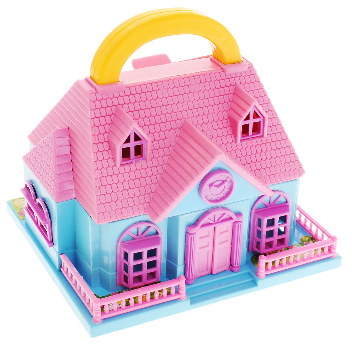 ABtoys Дом для кукол Школа цвет розовый голубойPT-00228_розовый, голубой ABtoys Дом для кукол Школа цвет розовый голубойPT-00228_розовый, голубойШкола для кукол ABtoys с удобной ручкой для переноски просто необходима для веселой жизни куколок! Школа выполнена из прочного безопасного пластика. Дом имеет красивый фасад с часами, маленький заборчик и оснащен откидным балконом и садом. В наборе имеются две фигурки и множество аксессуаров, которыми можно обустроить школьный класс. Набор поможет детям представить себя в роли дизайнера, занимающегося обстановкой и декором помещения для любимой куколки, а также станет главным атрибутом для увлекательных сюжетно-ролевых игр. Такой набор непременно придется по душе вашему ребенку. Порадуйте свою принцессу таким замечательным подарком!
