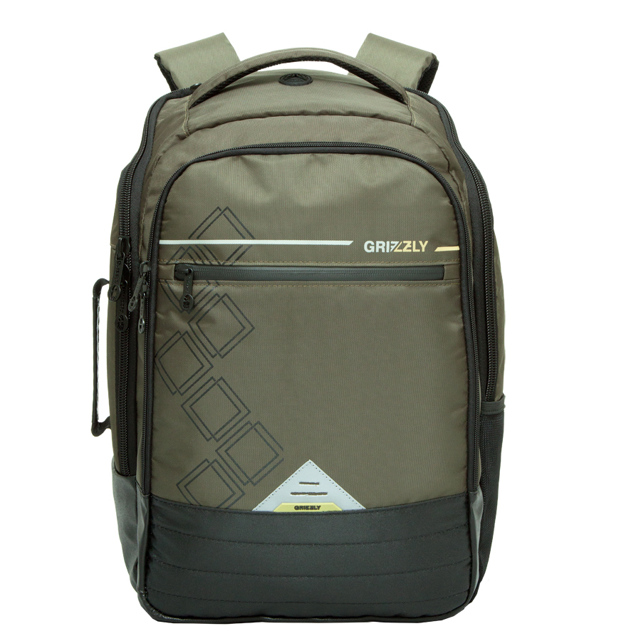Рюкзак молодежный Grizzly, цвет: оливковый. 26 л. RU-616-1/3RU-616-1/3 Рюкзак молодежный Grizzly, цвет: оливковый. 26 л. RU-616-1/3RU-616-1/3Рюкзак молодежный, два отделения, карман на молнии на передней стенке, боковой карман , внутренний карман, внутренний карман на молнии, внутренний составной пенал-органайзер, внутренний укрепленный карман для ноутбука, укрепленная спинка, карман для аудиоплеера, мягкая укрепленная ручка, дополнительная ручка-петля, дополнительная укрепленная ручка, нагрудная стяжка-фиксатор, укрепленные лямки, брелок для ключей
