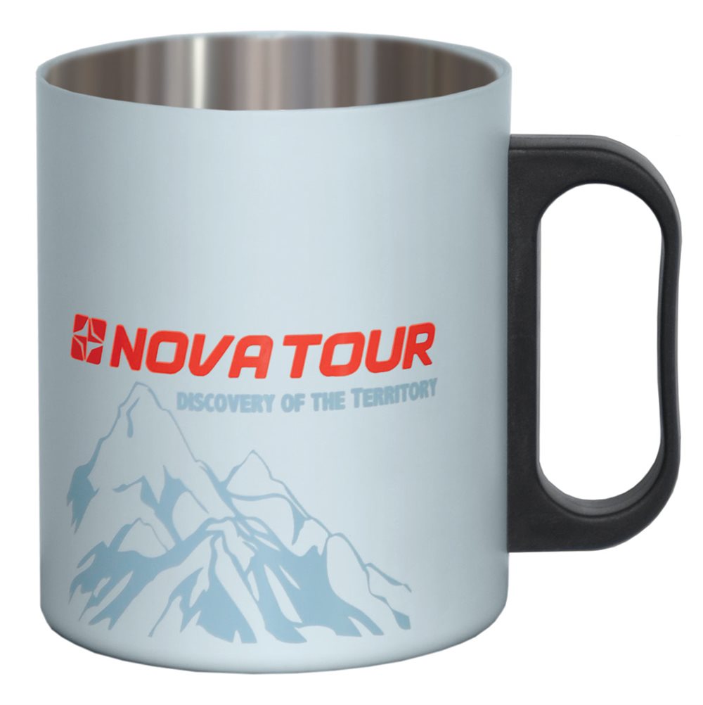 Термокружка NOVA TOUR, цвет: серый, черный, 0,35 л95810-974-00 Термокружка NOVA TOUR, цвет: серый, черный, 0,35 л95810-974-00Термокружка NOVA TOUR выполнена из высококачественной нержавеющей стали и термостойкого пластика. Стенки кружки обеспечивают длительное сохранение температуры содержимого. Удобная ручка кружки позволяет комфортно переносить ее. Такая термокружка подойдет как для дома и офиса, так и для путешествий и пикников.