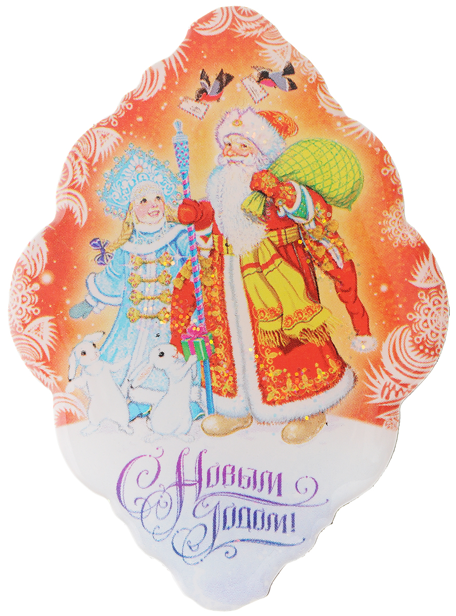 Магнит Magic Time Дед мороз, снегурочка и зайчики, 5,1 x 7 см42298 Магнит Magic Time Дед мороз, снегурочка и зайчики, 5,1 x 7 см42298Магнит Magic Time Дед мороз, снегурочка и зайчики, выполненный из агломерированного феррита, прекрасно подойдет в качестве сувенира к Новому году. Магнит - одно из самых простых, недорогих и при этом оригинальных украшений интерьера. Он поможет вам украсить не только холодильник, но и любую другую магнитную поверхность. Размер: 5,1 х 7 см. Материал: агломерированный феррит.