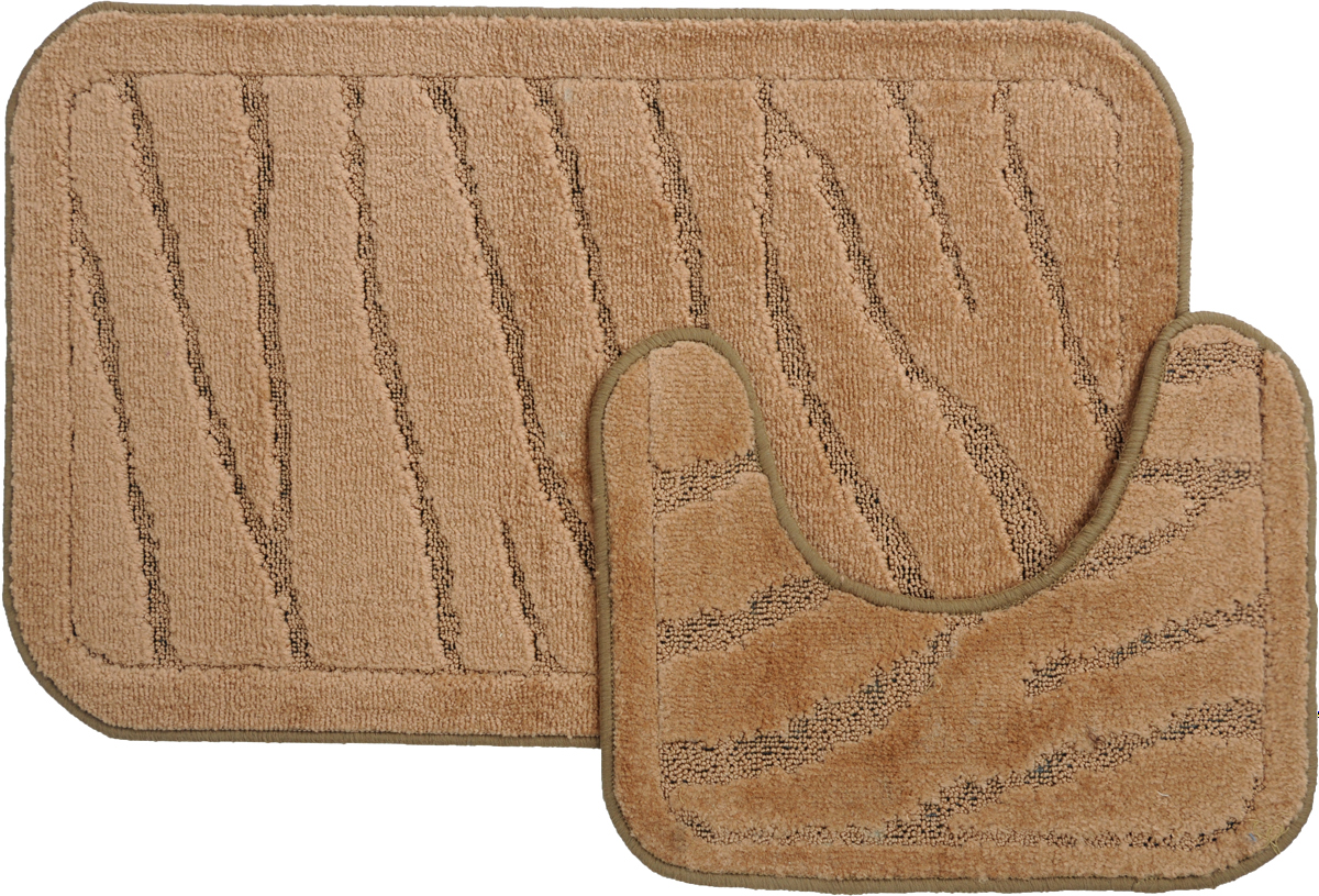 Набор ковриков для ванной MAC Carpet Рома. Линии, цвет: коричневый, 50 х 80 см, 50 х 40 см, 2 шт21880 Набор ковриков для ванной MAC Carpet Рома. Линии, цвет: коричневый, 50 х 80 см, 50 х 40 см, 2 шт21880Набор MAC Carpet Рома. Линии, выполненный из полипропилена, состоит из двух ковриков для ванной комнаты, один из которых имеет вырез под унитаз. Противоскользящее основание изготовлено из термопластичной резины. Коврики мягкие и приятные на ощупь, отлично впитывают влагу и быстро сохнут. Высокая износостойкость ковриков и стойкость цвета позволит вам наслаждаться покупкой долгие годы. Можно стирать вручную или в стиральной машине на деликатном режиме при температуре 30°С.