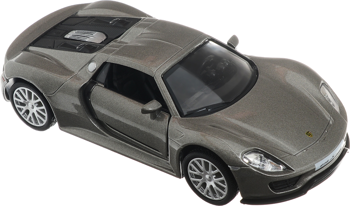 Рыжий Кот Модель автомобиля Porsche 918 SpyderИ-1230_серый Рыжий Кот Модель автомобиля Porsche 918 SpyderИ-1230_серыйМодель автомобиля Рыжий Кот Porsche 918 Spyder будет отличным подарком как ребенку, так и взрослому коллекционеру. Благодаря броской внешности, а также великолепной точности, с которой создатели этой модели масштабом 1:32 передали внешний вид настоящего автомобиля, машинка станет подлинным украшением любой коллекции авто. Машинка будет долго служить своему владельцу благодаря металлическому корпусу с элементами из пластика. Двери машины открываются. Прорезиненные шины обеспечивают отличное сцепление с любой поверхностью пола. Машинка оснащена инерционным механизмом: достаточно немного отвести машинку назад, а затем отпустить, и она быстро поедет вперед. Модель автомобиля Рыжий Кот Porsche 918 Spyder обязательно понравится вашему ребенку и станет достойным экспонатом любой коллекции.