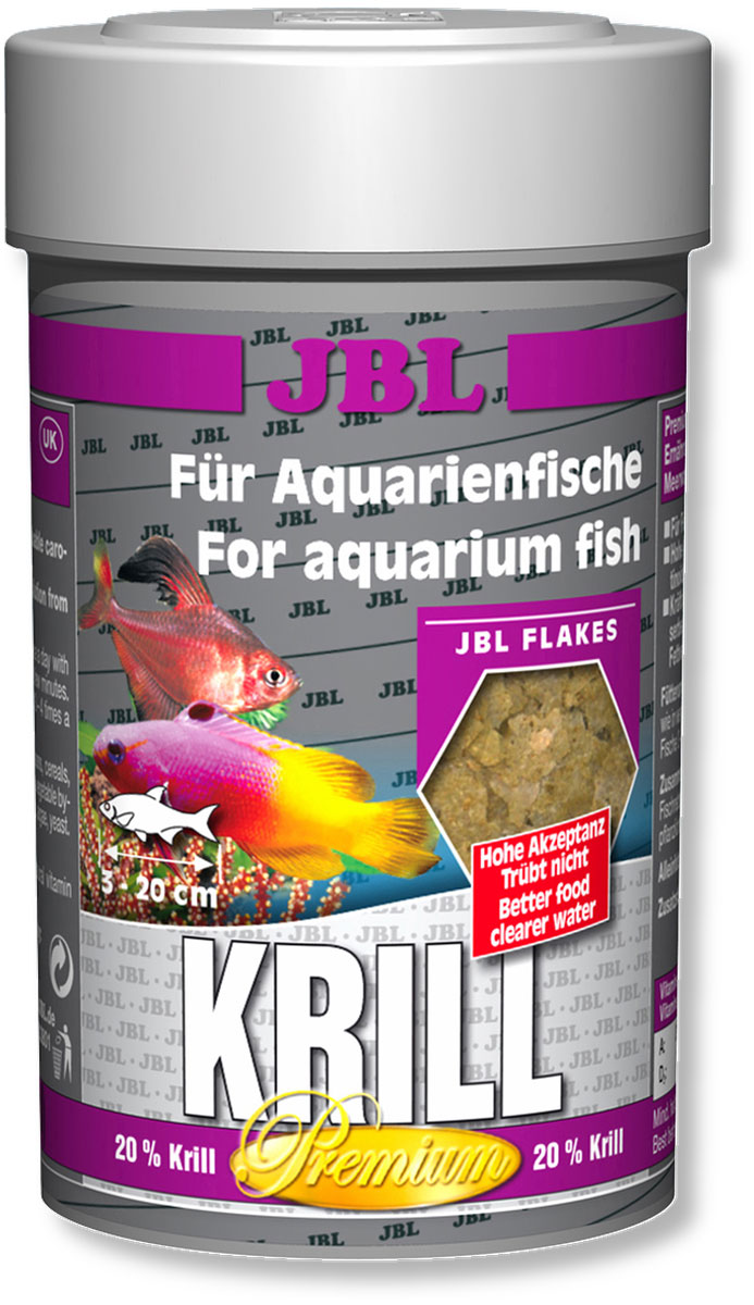 Корм JBL Krill для рыб, в форме хлопьев, 100 мл (16 г)JBL4058100 Корм JBL Krill для рыб, в форме хлопьев, 100 мл (16 г)JBL4058100Корм JBL Krill привносит высокоценное разнообразие в меню всех аквариумных рыб. Специальным способом криль мелется в пыль и формируется в хлопья, которые поедаются аквариумными рыбами весьма охотно. Благодаря такой технологии шипы криля больше не опасны для пищеварения рыб. Ценные жирные кислоты и естественные красители криля, а также жизненно важные витамины способствуют здоровому росту и прекрасной окраске рыб. Идеальный размер корма для рыб от 3 до 20 см. Рекомендации по кормлению: два или три раза в день порциями, которые могут быть съедены рыбами в течение нескольких минут. Состав: белок 47%, жир 6%, клетчатка 3,5%, чистая зола 10,5%, витамин А 25000 i.E., витамин D3 2000 i.E., витамин Е 300 мг., витамин С 400 мг., инозит 750 мг. Вес: 16 г. Товар сертифицирован.