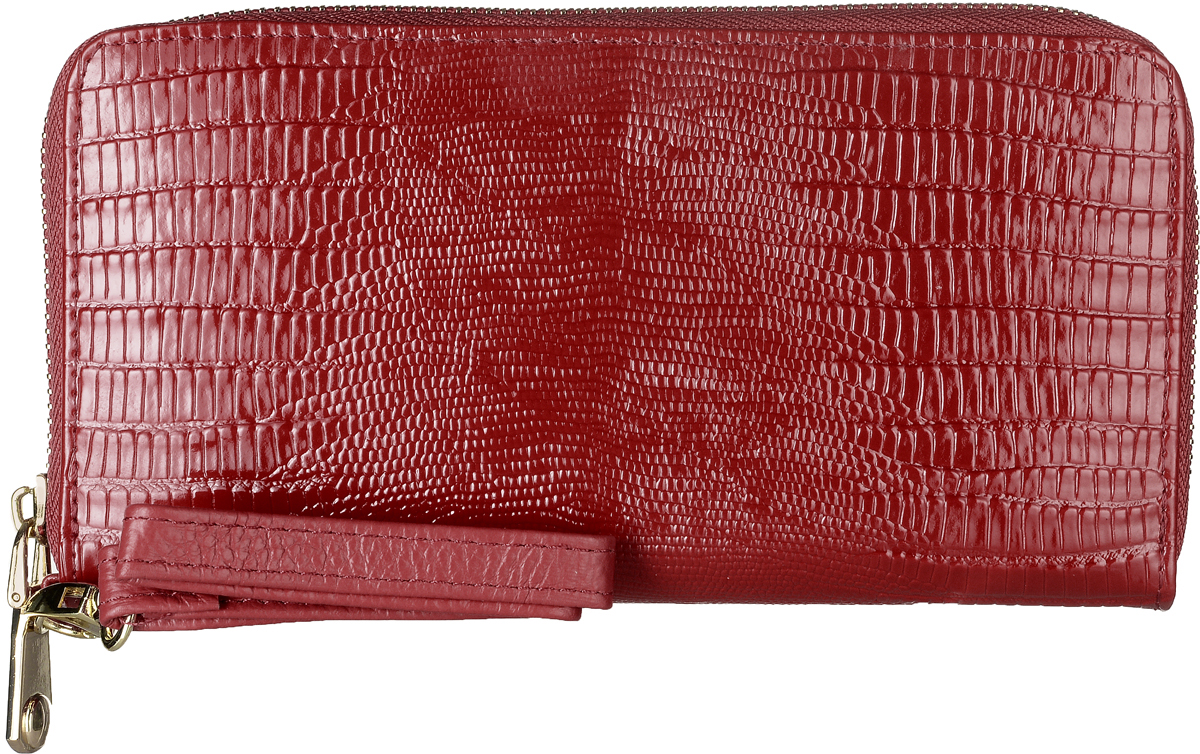 Кошелек женский Janes Story, цвет: красный. K-L-8210-12K-L-8210-12 Кошелек женский Janes Story, цвет: красный. K-L-8210-12K-L-8210-12Кошелек Janes Story выполнен из натуральной кожи с тиснением под рептилию и закрывается с помощью застежки-змейки. Кошелек дополнен съемным ремешком, с помощью которого изделие можно носить на запястье. Внутри расположено три вместительных отделения для купюр, два кармана для мелких бумаг, восемь карманов для визитных и дисконтных карт и отделение для мелочи на молнии. Изделие упаковано в фирменную коробку.