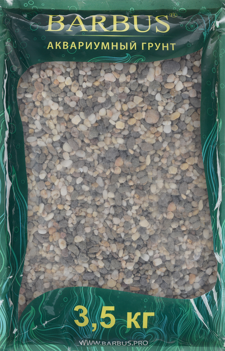 Грунт для аквариума Barbus Феодосия №0, натуральный, галька, 1-3 мм, 3,5 кгGRAVEL 014/3,5 Грунт для аквариума Barbus Феодосия №0, натуральный, галька, 1-3 мм, 3,5 кгGRAVEL 014/3,5Натуральный природный грунт в виде гальки Barbus Феодосия №0 прекрасно подходит для применения в пресноводных аквариумах, а также в палюдариумах и террариумах. Грунт является субстратом для укоренения водных растений и служит неотъемлемой частью естественной среды обитания рыб. Безопасен для всех видов рыб и живых растений. Рекомендуется перед использованием грунт промыть. Средняя норма засыпки пакета грунта рассчитана на 20 литров воды стандартных размеров аквариума. Фракция: 1-3 мм.