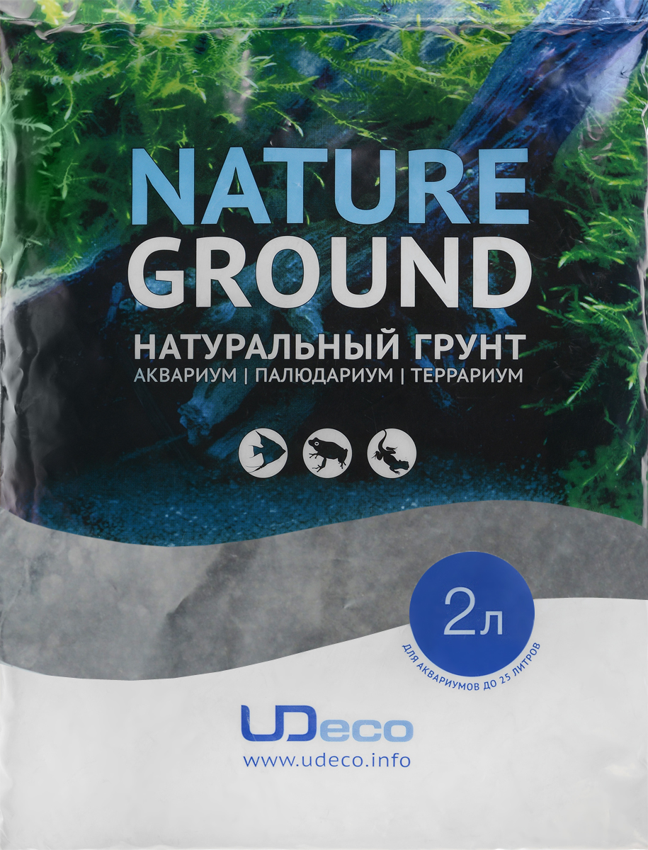 Грунт для аквариума UDeco Темный гравий, натуральный, 3-5 мм, 2 лUDC410642 Грунт для аквариума UDeco Темный гравий, натуральный, 3-5 мм, 2 лUDC410642Натуральный грунт UDeco Темный гравий предназначен специально для оформления аквариумов, палюдариумов и террариумов. Изделие готово к применению. Грунт UDeco порадует начинающих любителей природы и самых придирчивых дизайнеров, стремящихся к созданию нового, оригинального. Такая декорация придутся по вкусу и обитателям аквариумов и террариумов, которые ещё больше приблизятся к природной среде обитания. Необходимое количество грунта рассчитывается по формуле: длина аквариума х ширина аквариума х толщина слоя грунта. Предназначен для аквариумов от 25 литров. Фракция: 3-5 мм. Объем: 2 л.