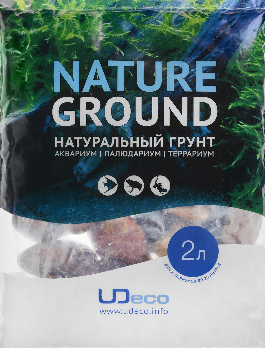 Грунт для аквариума UDeco Бордовая галька, натуральный, 30-50 мм, 2 лUDC430542 Грунт для аквариума UDeco Бордовая галька, натуральный, 30-50 мм, 2 лUDC430542Натуральный грунт UDeco Бордовая галька предназначен специально для оформления аквариумов, палюдариумов и террариумов. Изделие готово к применению. Грунт UDeco порадует начинающих любителей природы и самых придирчивых дизайнеров, стремящихся к созданию нового, оригинального. Такая декорация придутся по вкусу и обитателям аквариумов и террариумов, которые ещё больше приблизятся к природной среде обитания. Необходимое количество грунта рассчитывается по формуле: длина аквариума х ширина аквариума х толщина слоя грунта. Предназначен для аквариумов от 25 литров. Фракция: 30-50 мм. Объем: 2 л.