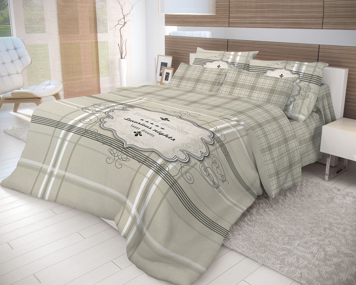 Комплект белья Волшебная ночь Royal Suite, семейный, наволочки 70x70, цвет: серый702214 Комплект белья Волшебная ночь Royal Suite, семейный, наволочки 70x70, цвет: серый702214Роскошный комплект постельного белья Волшебная ночь Royal Suite выполнен из натурального ранфорса (100% хлопка) и украшен оригинальным рисунком. Комплект состоит из двух пододеяльников, простыни и двух наволочек. Ранфорс - это новая современная гипоаллергенная ткань из натуральных хлопковых волокон, которая прекрасно впитывает влагу, очень проста в уходе, а за счет высокой прочности способна выдерживать большое количество стирок. Высочайшее качество материала гарантирует безопасность. Доверьте заботу о качестве вашего сна высококачественному натуральному материалу.
