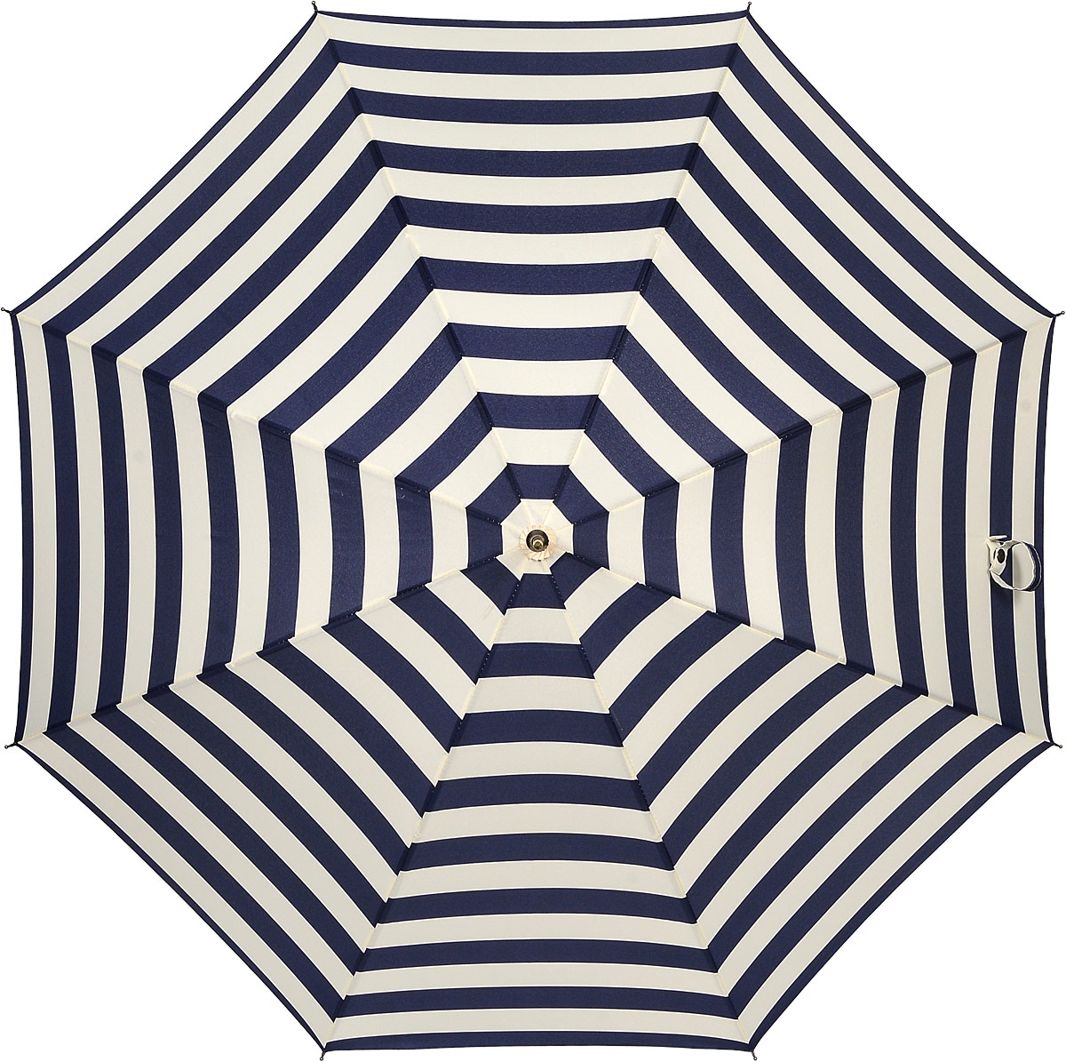 Зонт женский Kawaii Factory Sea-Stripes, цвет: темно-синий, молочный. KW042-000159KW042-000159 Зонт женский Kawaii Factory Sea-Stripes, цвет: темно-синий, молочный. KW042-000159KW042-000159Элегантный зонт-трость от Kawaii Factory Sea-Stripes оформлен интересным принтом в полоску. Зонт состоит из стержня и 8 спиц, изготовленных из металла. Купол изготовлен из полиэстера, который надежно защитит вас от дождя. Зонт дополнен удобной ручкой, которая выполнена в виде крючка. Также зонт имеет наконечник, который устраняет попадание воды на стержень и уберегает зонт от повреждений. Изделие имеет механический механизм сложения.