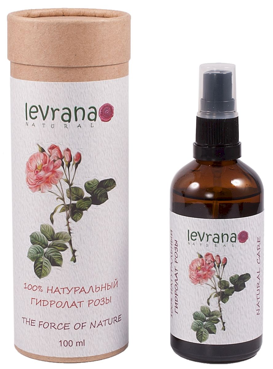 Levrana 100% Натуральный гидролат Розы, 100 млFW04 Levrana 100% Натуральный гидролат Розы, 100 млFW04100% натуральный гидролат цветков Дамасской Розы. Отлично восстанавливает кожу лица и контур век, эффективно устраняет сверхчувствительность кожи, помогает избавиться от темных кругов под глазами и припухлостей. Идеально для сухой, не менее эффективно для возрастной и чувствительной кожи. Гидролат можно использовать для ежедневного ухода за кожей и волосами, просто распылите гидролат когда хотите освежиться.