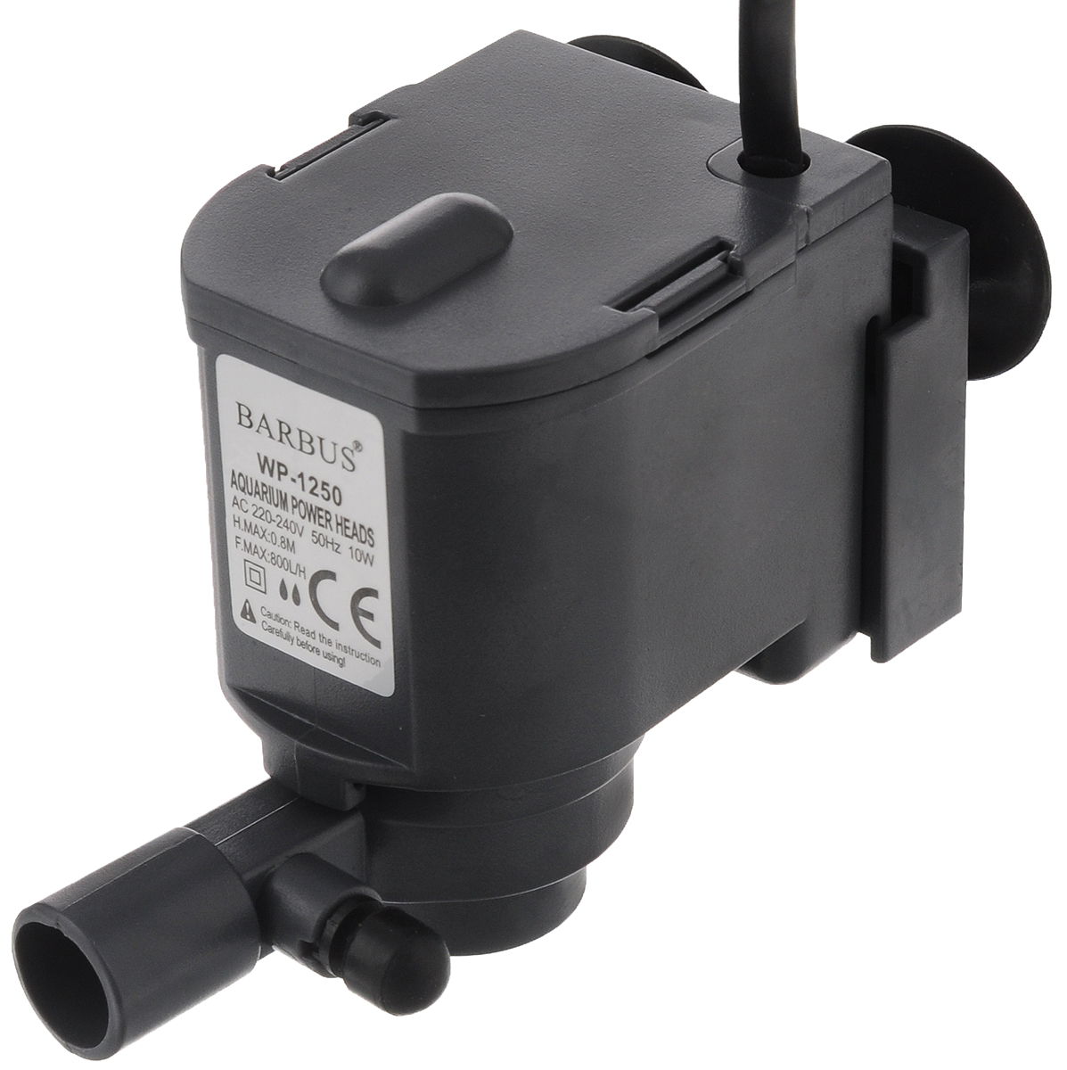 Помпа для аквариума Barbus WP-1250, водяная, 800 л/ч, 10 ВтPUMP 003 Помпа для аквариума Barbus WP-1250, водяная, 800 л/ч, 10 ВтPUMP 003Водяная помпа Barbus WP-1250 - это насос, который предназначен для подачи воды в аквариуме, подходит для пресной и соленой воды. Механическая фильтрация происходит за счёт губки, которая поглощает грязь и очищает воду. Имеет дополнительную насадку с возможностью аэрации воды. Только для полного погружения в воду. Потребляемая мощность: 10 Вт. Напряжение: 220-240 В. Частота: 50/60 Гц. Производительность: 800 л/ч. Максимальная высота подъема: 80 см. Уважаемые клиенты! Обращаем ваше внимание на возможные изменения в цвете некоторых деталей товара. Поставка осуществляется в зависимости от наличия на складе.