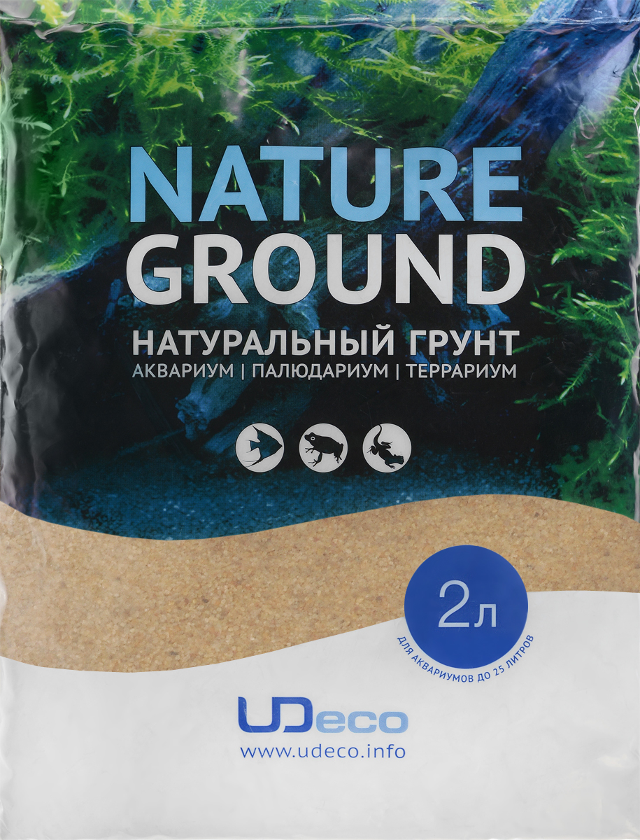 Грунт для аквариума UDeco Янтарный песок, натуральный, 0,4-0,8 мм, 2 лUDC410222 Грунт для аквариума UDeco Янтарный песок, натуральный, 0,4-0,8 мм, 2 лUDC410222Натуральный грунт UDeco Янтарный песок предназначен специально для оформления аквариумов, палюдариумов и террариумов. Грунт UDeco порадует начинающих любителей природы и самых придирчивых дизайнеров, стремящихся к созданию нового, оригинального. Такая декорация придутся по вкусу и обитателям аквариумов и террариумов, которые ещё больше приблизятся к природной среде обитания. Предназначен для аквариумов от 20 литров. Фракция: 0,4-0,8 мм. Объем: 2 л.
