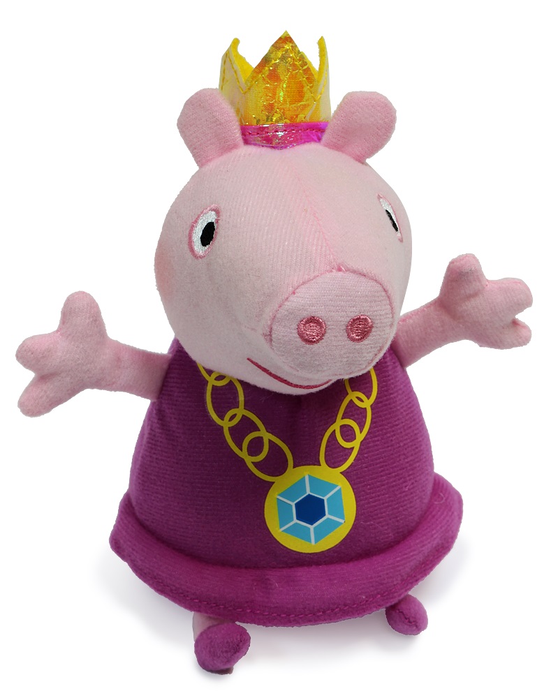 Peppa Pig Мягкая игрушка Пеппа-принцесса 20 см31151 Peppa Pig Мягкая игрушка Пеппа-принцесса 20 см31151Чудесная мягкая игрушка Пеппа-принцесса обязательно понравится вашей малышке. С любимой героиней мультфильма необыкновенно весело играть, ее легко можно брать с собой в садик или в гости, а сны в обнимку с забавной плюшевой подружкой станут гораздо слаще и красочней. А если приобрести других персонажей из серии Peppa Pig, то ваша малышка оживит приключения своих любимых героев прямо у вас дома. Мягкая игрушка Пеппа-принцесса ТМ Свинка Пеппа высотой 20 см (размер указан с ножками) качественно сшита из мягкого, приятного на ощупь плюша, плотно набита. Глазки, носик и ротик вышиты. Корона выполнена из фетра и блестящего материала.