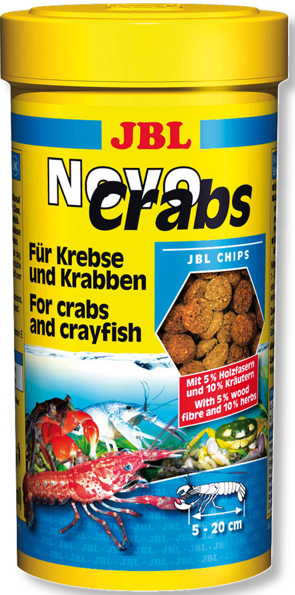 JBL NovoCrabs Корм для панцирных ракообразных, 100 мл (45 г)JBL3027300 JBL NovoCrabs Корм для панцирных ракообразных, 100 мл (45 г)JBL3027300JBL NovoCrabs - Корм для панцирных ракообразных, 100 мл. (45 г.)