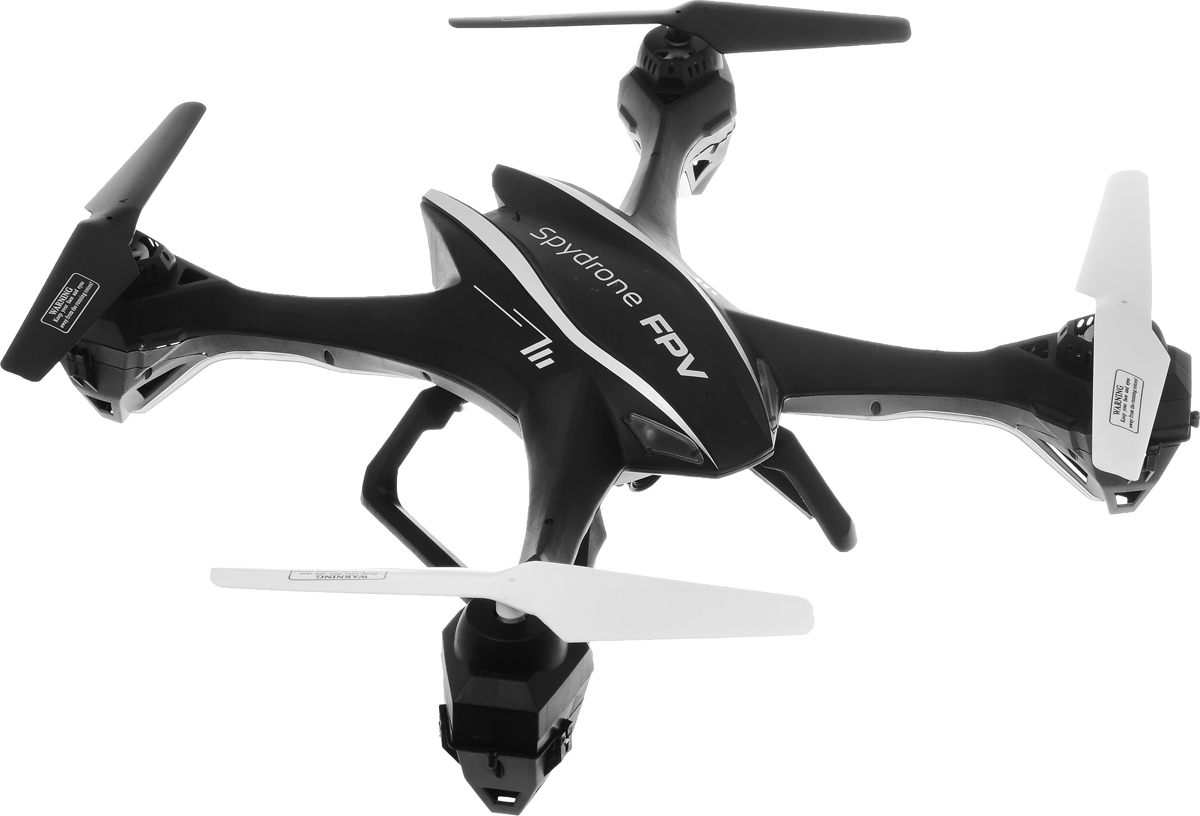 Pilotage Квадрокоптер на радиоуправлении Spydrone FPV RTFRC39923 Pilotage Квадрокоптер на радиоуправлении Spydrone FPV RTFRC39923Квадрокоптер на радиоуправлении Spydrone FPV RTF - это очень простой в управлении, и в то же время проворный и быстрый аппарат, который способен летать как в помещении, так и на улице. Конструкция модели очень прочная и лёгкая, пропеллеры оснащены специальной защитой, а на корпусе аппарата имеются яркие светодиоды. Spydrone FPV RTF оборудован HD камерой и создан для того, чтобы вы могли испытать восторг и удовольствие от полетов по FPV ( вид от первого лица). С этим аппаратом вы будете чувствовать себя, как будто вы летаете, находясь на борту модели. Камера снимает видео с разрешением 1280 х 720p, и в режиме реального времени транслирует его на экран передатчика. Отснятые файлы камера сохраняет на съемной Микро-SD (TF) карте, объема которой достаточно для нескольких полетов. Пульт управления имеет ЖК экран, размером 4.3 дюйма, работает от LiPo аккумулятора 3.7V 450mAh, принимает видео в режиме реального времени и позволяет на модели не просто размеренно и...