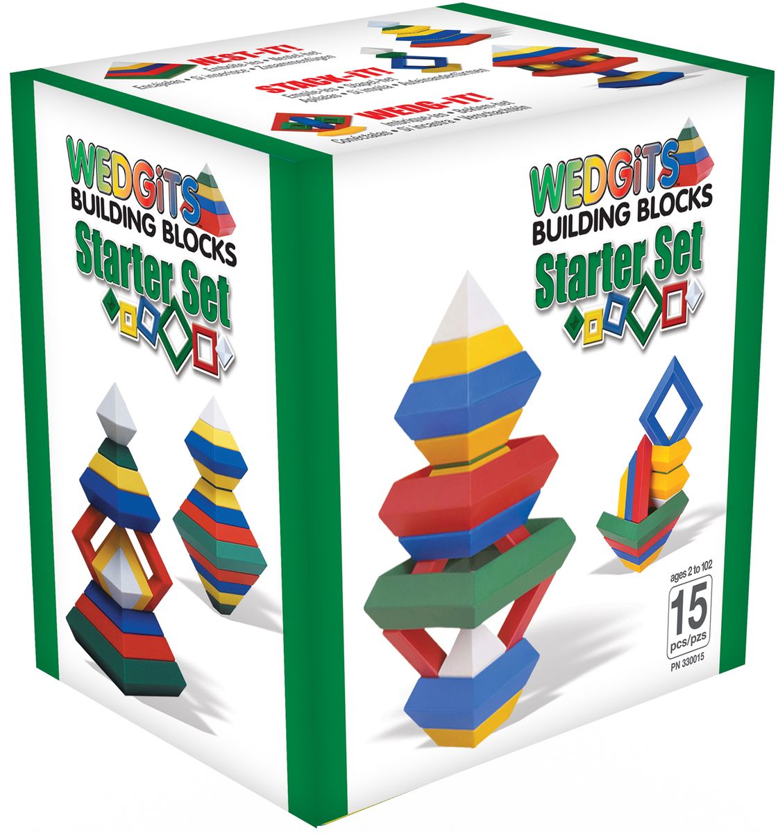 Wedgits Конструктор Starter Set300015 Wedgits Конструктор Starter Set300015Конструктор Wedgits Starter Set привлечет внимание вашего ребенка и не позволит ему скучать. Это стартовый набор подойдет для малышей от двух лет. Детали конструктора имеют правильную геометрическую форму, идеально стыкуются, ставятся друг на друга, как вертикально, так и горизонтально, тем самым образуя множество неповторимых комбинаций. В набор входят 15 ярких элементов конструктора и буклет с моделями для сборки. Игры с конструктором помогут вашему ребенку развить мелкую моторику рук, координацию движений, усидчивость, воображение и фантазию. Характеристики: Размер упаковки: 22 см x 19,5 см x 16 см. Изготовитель: Китай.