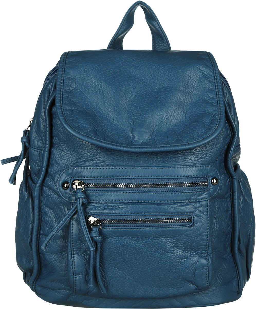Рюкзак женский Janes Story, цвет: темно-бирюзовый. TW-1509-86TW-1509-86 Рюкзак женский Janes Story, цвет: темно-бирюзовый. TW-1509-86TW-1509-86Стильный женский рюкзак Janes Story выполнен из искусственной кожи. Изделие содержит два отделения, закрывающееся с помощью металлической застежки-молнии и клапана с магнитным замком. Внутри расположены: два накладных кармана для мелочей и один прорезной карман на молнии. Спереди рюкзак дополнен двумя карманами на молнии, сзади прорезным карманом на молнии, по бокам маленькими кармашками на магнитном замке. Рюкзак оснащен удобными лямками регулируемой длины, а также петлей для подвешивания. Такой модный рюкзак займет достойное место в вашем гардеробе.