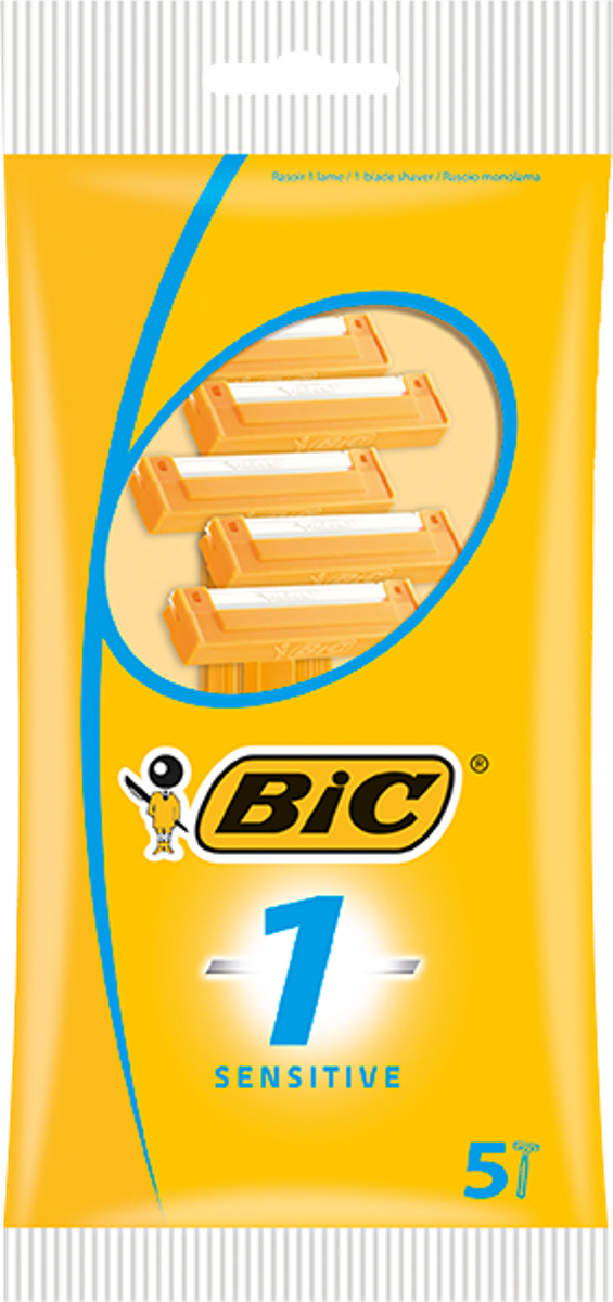 Bic Бритва Bic1 для чувствительной кожи, уп.5 шт838521 Bic Бритва Bic1 для чувствительной кожи, уп.5 шт838521Бритвенный станок с одним лезвием для чувствительной кожи. Фиксированная головка. Лезвие из нержавеющей стали высшего качества. Хромо-полимерное покрытие. Удобная ручка, покрытая полистиролом