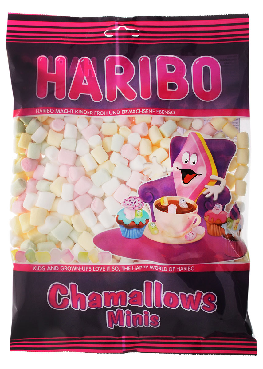 Haribo Шамелоуз Зефирный микс зефирные конфеты, 200 г45989 Haribo Шамелоуз Зефирный микс зефирные конфеты, 200 г45989Конфеты Haribo Шамелоуз Зефирный микс такие яркие и такие маленькие! Вы можете добавить их в кофе, какао, десерты или мороженое.