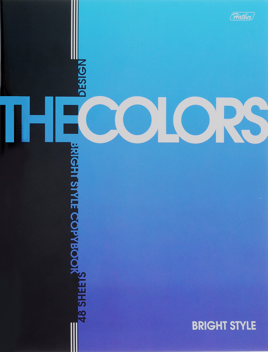 Hatber Тетрадь The Colors 48 листов в клетку цвет синий Hatber Тетрадь The Colors 48 листов в клетку цвет синий
