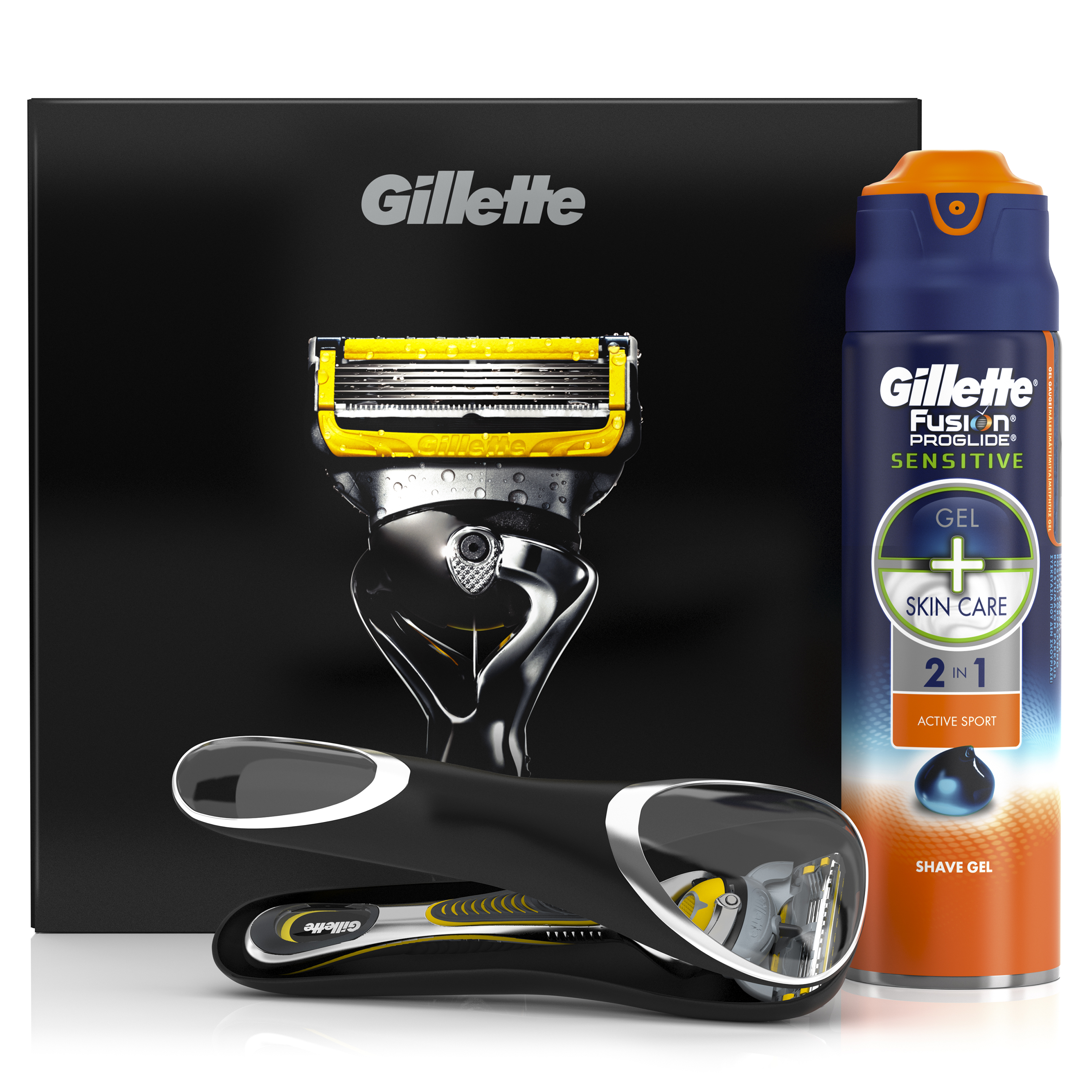 Подарочный Набор Gillette Fusion ProShield: Мужская Бритва Fusion ProShield+Гель для бритья Fusion ProGlide Sensitive Active Sport, 170 мл+ Чехол для бритвыGIL-81562028 Подарочный Набор Gillette Fusion ProShield: Мужская Бритва Fusion ProShield+Гель для бритья Fusion ProGlide Sensitive Active Sport, 170 мл+ Чехол для бритвыGIL-81562028Подарочный набор Gillette Fusion ProShield подарит идеально гладкое бритье. В набор входят мужская бритва Gillette Fusion ProShield, Гель для бритья Gillette ProGlide Active Sport Sensitive, 170 мл и Чехол для бритвы. Бритва имеет смазывающие полоски с обеих сторон от лезвий, чрезвычайно тонкие лезвия Gillette (первые 4 из них — такие же, как в ProGlide), 5 высокоточных лезвий, технологию Flexball и точный триммер на обратной стороне. Гель для бритья 2-в-1 для чувствительной кожи обеспечивает прекрасное скольжение бритвы за счет специальной увлажняющей формулы, которая смягчает волоски и защищает кожу, делая бритье невероятно гладким.. Подарочный набор Gillette Fusion ProShield подарит идеальное бритье. В подарочный набор входят бритва Gillette Fusion ProShield, Гель для бритья Fusion Sensitive и Чехол для бритвы. Бритва со смазывающими полосками, 5 высокоточными лезвиями, технологией Flexball и точным триммером. Гель для бритья придает чувствительной коже гладкость, мягкость и...