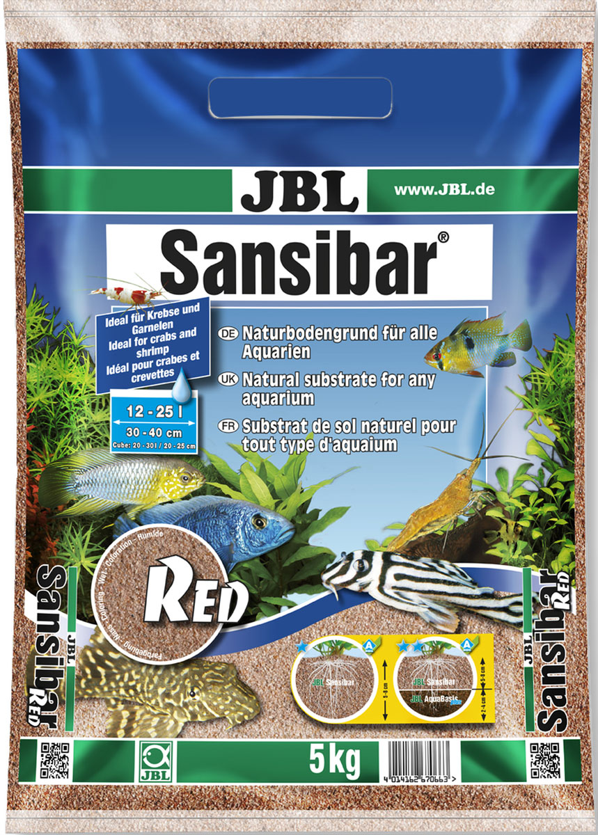 Декоративный мелкий грунт для аквариума JBL Sansibar, красный, 5 кгJBL6706600 Декоративный мелкий грунт для аквариума JBL Sansibar, красный, 5 кгJBL6706600JBL Sansibar RED - Декоративный мелкий грунт для аквариума, красный, 5 кг.