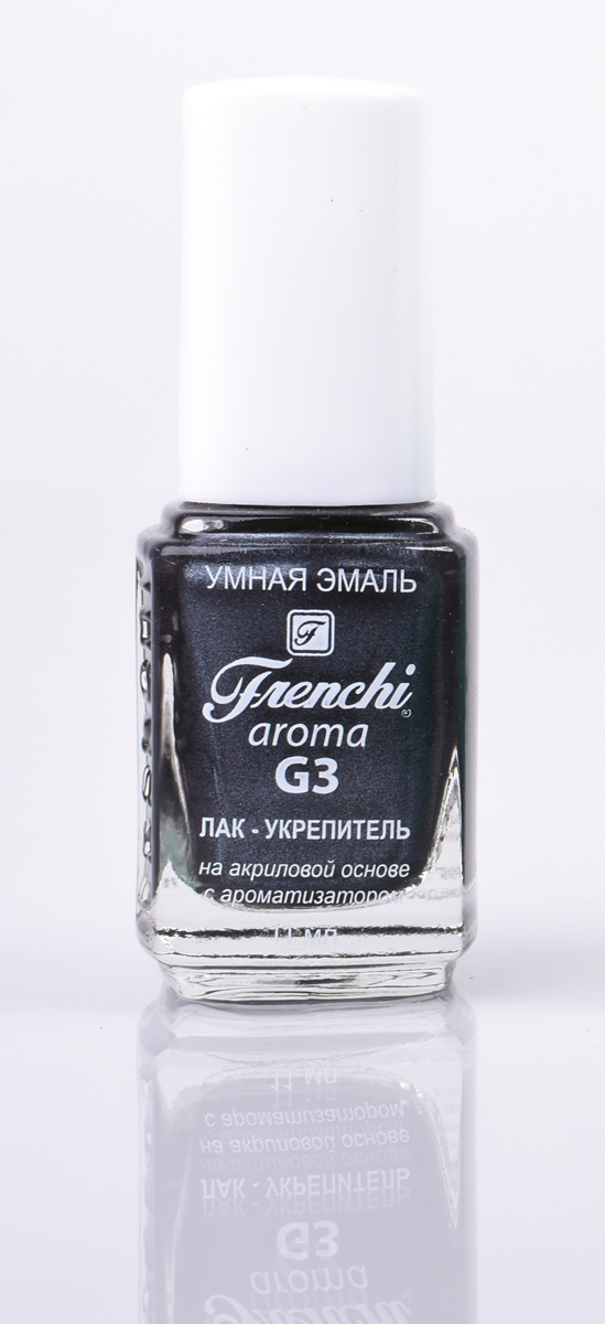 Frenchi aroma G3 Лак-укрепитель на акриловой основе № 21, 11 млУТ00000807 Frenchi aroma G3 Лак-укрепитель на акриловой основе № 21, 11 млУТ00000807Лак на акриловой основе Frenchi G3 – это стойкость и безупречность Вашего маникюра в течение 7 дней. Лак на акриловой основе – это идеальный вариант для деловой женщины, в нашем современном мире, что позволяет женщине тратить меньше времени на посещение салонов красоты.