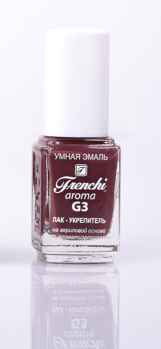 Frenchi aroma G3 Лак-укрепитель на акриловой основе № 23, 11 млУТ00000809 Frenchi aroma G3 Лак-укрепитель на акриловой основе № 23, 11 млУТ00000809Лак на акриловой основе Frenchi G3 – это стойкость и безупречность Вашего маникюра в течение 7 дней. Лак на акриловой основе – это идеальный вариант для деловой женщины, в нашем современном мире, что позволяет женщине тратить меньше времени на посещение салонов красоты.