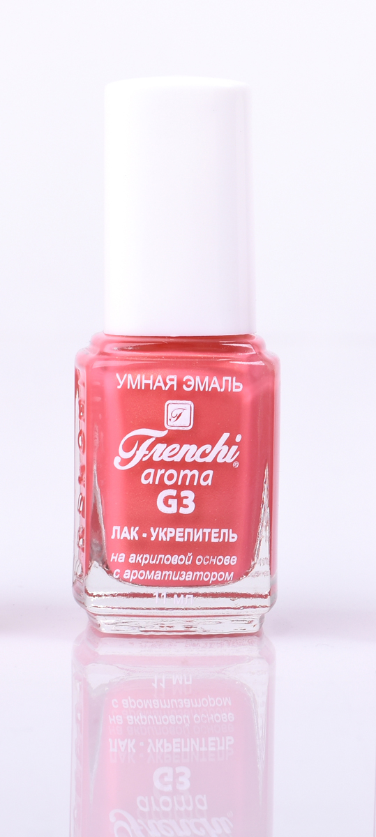 Frenchi aroma G3 Лак-укрепитель на акриловой основе № 34, 11 млУТ00000820 Frenchi aroma G3 Лак-укрепитель на акриловой основе № 34, 11 млУТ00000820Лак на акриловой основе Frenchi G3 – это стойкость и безупречность Вашего маникюра в течение 7 дней. Лак на акриловой основе – это идеальный вариант для деловой женщины, в нашем современном мире, что позволяет женщине тратить меньше времени на посещение салонов красоты.