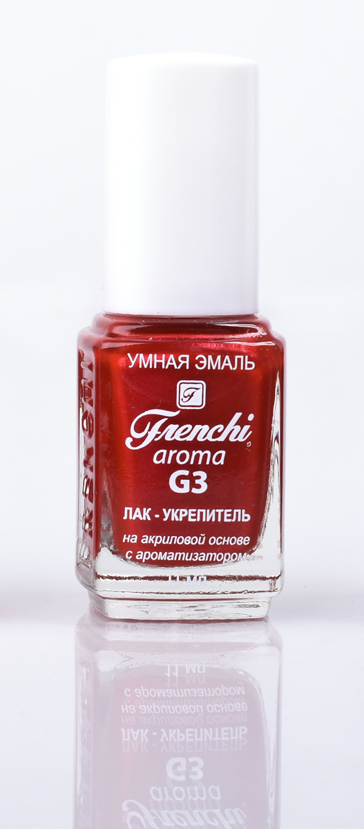 Frenchi aroma G3 Лак-укрепитель на акриловой основе № 40, 11 млУТ00000826 Frenchi aroma G3 Лак-укрепитель на акриловой основе № 40, 11 млУТ00000826Лак на акриловой основе Frenchi G3 – это стойкость и безупречность Вашего маникюра в течение 7 дней. Лак на акриловой основе – это идеальный вариант для деловой женщины, в нашем современном мире, что позволяет женщине тратить меньше времени на посещение салонов красоты.