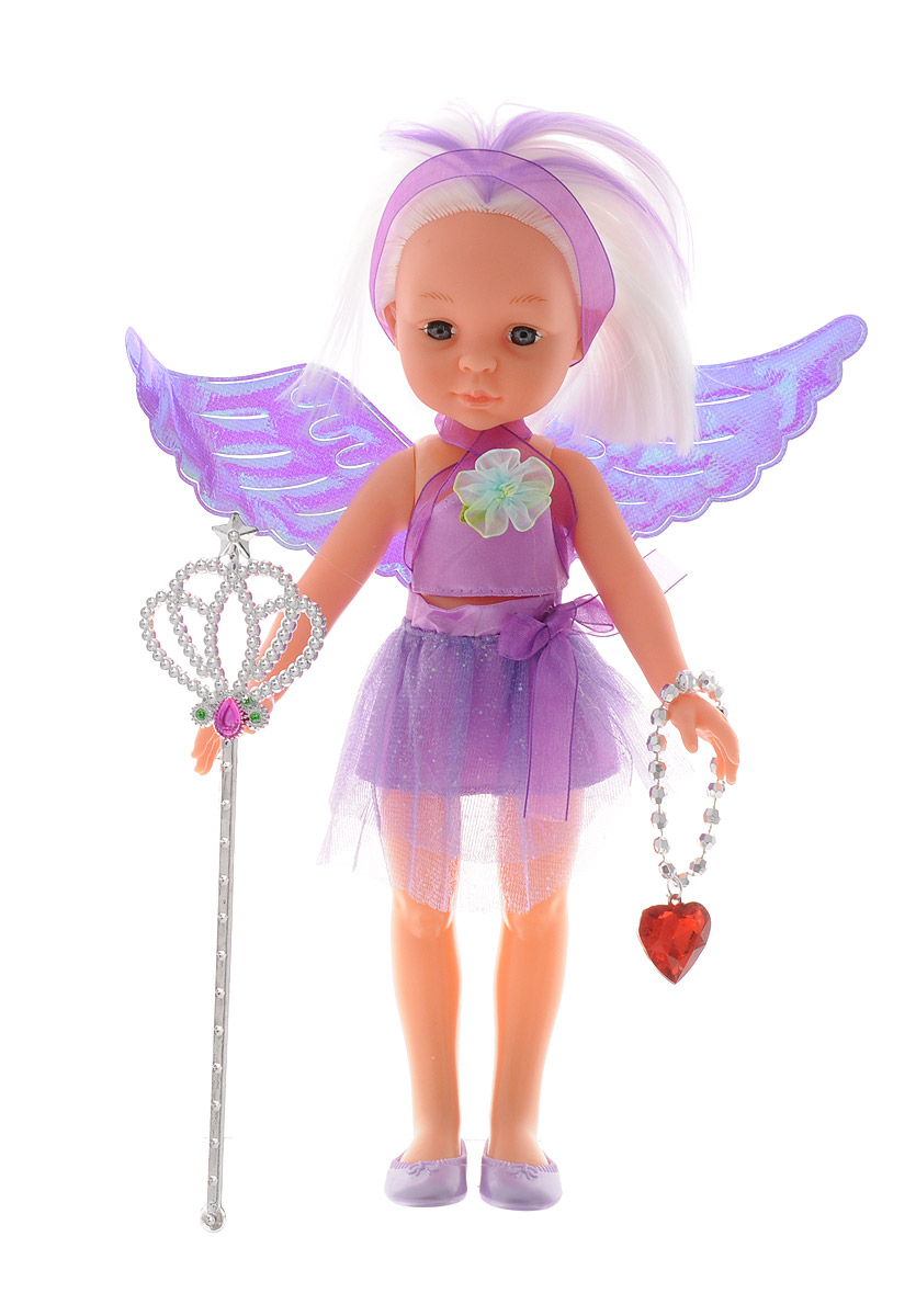 ABtoys Кукла Фея цвет одежды фиолетовыйPT-00374_фиолетовый ABtoys Кукла Фея цвет одежды фиолетовыйPT-00374_фиолетовыйВеликолепная кукла ABtoys Фея обязательно порадует вашу малышку и доставит ей много удовольствия от часов, посвященных игре с ней. Куколка одета в великолепный наряд фиолетового цвета с блестящими крылышками. Светлые волосы куклы можно расчесывать и делать разнообразные прически. Ножки, ручки и голова куколки подвижны. Вместе с куклой в набор входят волшебная палочка и ожерелье. Украшение можно использовать как ожерелье для куклы, или как браслет для ее маленькой хозяйки. Выразительный внешний вид и аккуратное исполнение куклы делает ее идеальным подарком для любой девочки. Кукла-фея станет настоящей подружкой для своей юной обладательницы! Порадуйте свою малышку таким великолепным подарком!