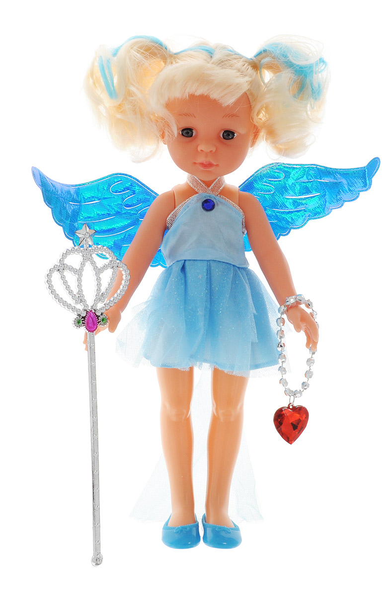 ABtoys Кукла Фея цвет одежды голубойPT-00374 ABtoys Кукла Фея цвет одежды голубойPT-00374Великолепная кукла ABtoys Фея обязательно порадует вашу малышку и доставит ей много удовольствия от часов, посвященных игре с ней. Куколка одета в великолепный наряд голубого цвета с блестящими крылышками. Светлые волосы куклы можно расчесывать и делать разнообразные прически. Ножки, ручки и голова куколки подвижны. Вместе с куклой в набор входят волшебная палочка и ожерелье. Украшение можно использовать как ожерелье для куклы, или как браслет для ее маленькой хозяйки. Выразительный внешний вид и аккуратное исполнение куклы делает ее идеальным подарком для любой девочки. Кукла-фея станет настоящей подружкой для своей юной обладательницы! Порадуйте свою малышку таким великолепным подарком!
