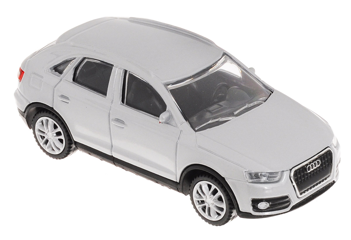 Rastar Модель автомобиля Audi Q3 цвет серебристый58300_серебристый Rastar Модель автомобиля Audi Q3 цвет серебристый58300_серебристыйМодель автомобиля Rastar Audi Q3 будет отличным подарком как ребенку, так и взрослому коллекционеру. Благодаря броской внешности, а также великолепной точности, с которой создатели этой модели масштабом 1:43 передали внешний вид настоящего автомобиля, машинка станет подлинным украшением любой коллекции автомобилей. Модель будет долго служить своему владельцу благодаря металлическому корпусу с элементами из пластика. Колеса машинки свободно вращаются. Модель автомобиля обязательно понравится вашему ребенку и станет достойным экспонатом любой коллекции.