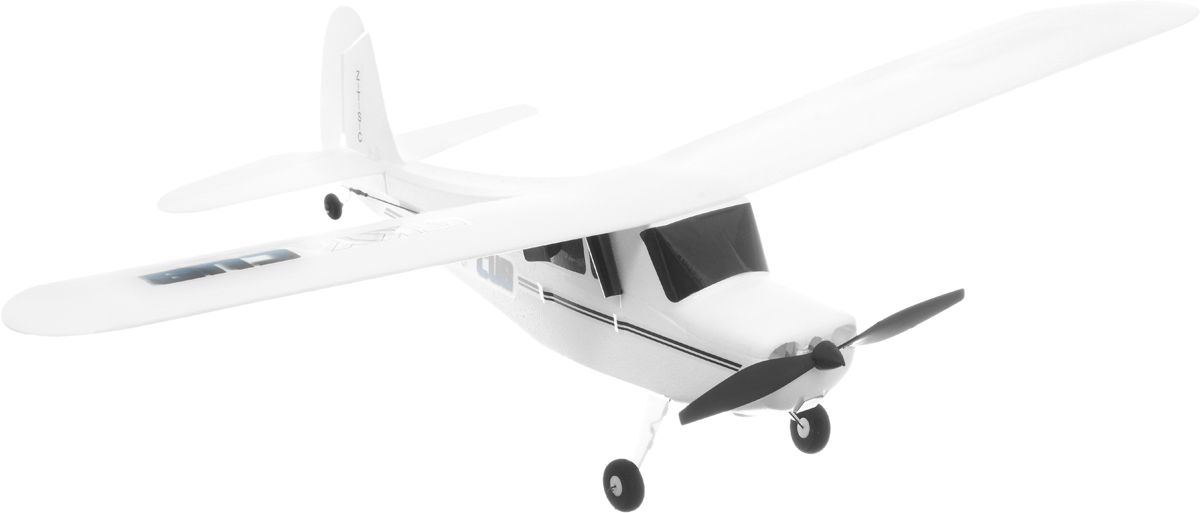 Pilotage Самолет на радиоуправлении Super Cub RTFRC15861 Pilotage Самолет на радиоуправлении Super Cub RTFRC15861Реалистичный самолет на радиоуправлении Pilotage Super Cub RTF специально спроектирован для полетов в зале или в полный штиль на улице. Модель управляется по трем каналам: контроль оборотов двигателя, руль направления и руль высоты. Самолет готов к полету прямо из коробки, и запускать его можно хоть целый день, пока не разрядятся батарейки в передатчике. Вес модели всего 45 грамм, а размах не более 54 сантиметров. Аккумулятор самолета заряжается от встроенного в передатчик зарядного устройства. Стильный самолет PilotageSuper Cub RTF очень устойчивый в полете и в умелых руках способен выполнять разнообразные пилотажные маневры. Оставайтесь на высоте, маневрируйте, а если есть единомышленники и друзья - покупайте несколько самолетов, и устраивайте соревнования! Для работы пульта управления необходимо 4 батарейки типа АА (входят в комплект).