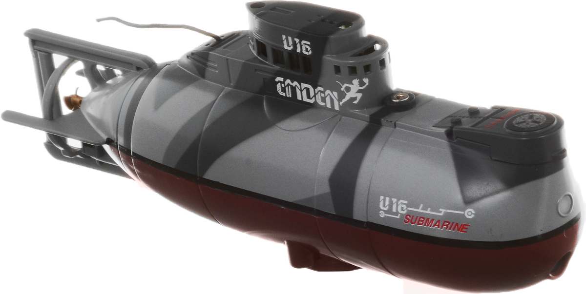 Pilotage Подводная лодка на радиоуправлении Edmen U16 RTRRC15718 Pilotage Подводная лодка на радиоуправлении Edmen U16 RTRRC15718Подводная лодка на радиоуправлении Pilotage Edmen U16 RTR умеет всё, проста в использовании и управляется при помощи 3-канального передатчика. Подлодка может погружаться на глубину до 60 сантиметров и всплывать, идти вперед или задним ходом, поворачивать в любом направлении и даже крутиться на месте на 360 градусов. В передней части подлодки расположены три светодиода, что делает погружения особенно привлекательными в темноте. Максимальная скорость Edmen U16 RTR- 0,15 узла, а одной зарядки аккумулятора хватает на 15 минут хода, причем аккумулятор модели заряжается от пульта за 20 минут, поэтому бороздить бездну аквариума можно хоть целый день. Практичная конструкция, простота в управлении, надежность - все эти качества позволяет получить массу удовольствия, запуская модель в ванной или в аквариуме и даже в небольшом чистом водоеме. Погружайтесь, оставайтесь на поверхности, маневрируйте, а если есть единомышленники и друзья - покупайте несколько лодок, и ...