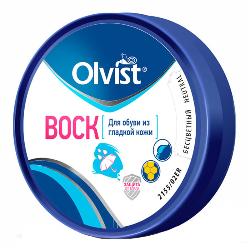 Воск для обуви Olvist, бесцветный. 2155/02ER2155/02ER Воск для обуви Olvist, бесцветный. 2155/02ER2155/02ERВоск для обуви Olvist эффективно питает и защищает кожу от иссыхания и воздействия окружающей среды.