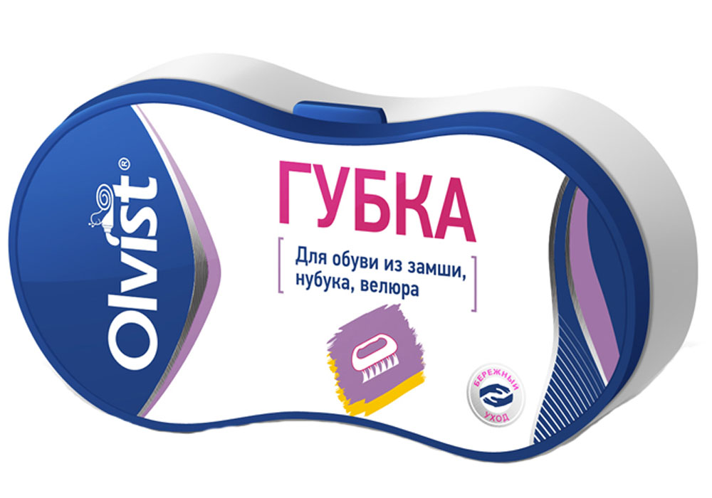 Губка для обуви Olvist, для замши, нубука, велюра. 9066E-89066E-8 Губка для обуви Olvist, для замши, нубука, велюра. 9066E-89066E-8Губка для обуви Olvist эффективно удаляет загрязнения и возвращает бархатистость. Подходит для замши, нубука, велюра.