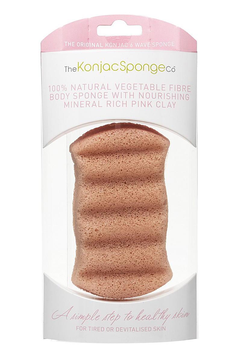 The Konjac Sponge Co Спонж для мытья тела Premium Six Wave Body Puff with French Pink Clay801780 The Konjac Sponge Co Спонж для мытья тела Premium Six Wave Body Puff with French Pink Clay801780Полностью натуральный спонж из растительной клетчатки для мытья тела (с добавлением французской розовой глины для ухода за чувствительной кожей). Не содержит химикатов, красителей, аллергенов. На 100% биоразлагаемый. Используется во влажном состоянии. Длина – ок. 13,5 см (без учета упаковки).