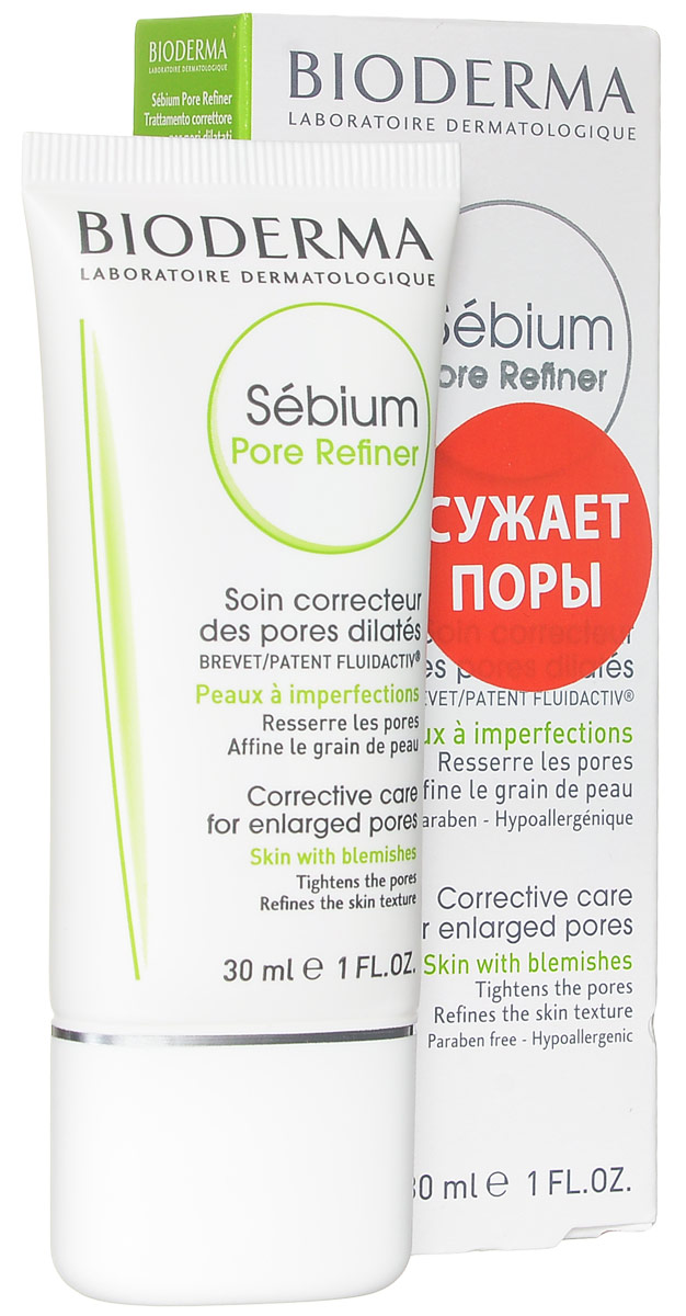 Bioderma Концентрат для сужения пор Sebium, 30 мл028614I Bioderma Концентрат для сужения пор Sebium, 30 мл028614IИзбыток кожного сала, стресс, курение, загрязнение окружающей среды, все эти факторы, ответственны за расширение и деформацию поры. Концентрат оказывает стягивающее действие при избытке кожного сала, расширенных и деформированных порах. Легкая текстура мгновенно впитывается в кожу. Sebium заметно выравнивает рельеф кожи, визуально сужает расширенные поры, делает их менее заметными. В составе средства содержится запатентованный комплекс флюид актив, который качественно предупреждает закупорку пор. Крем поддерживает качество кожного сала, выравнивает рельеф, обладает антиоксидантным действием и создает эффект бархатной кожи.