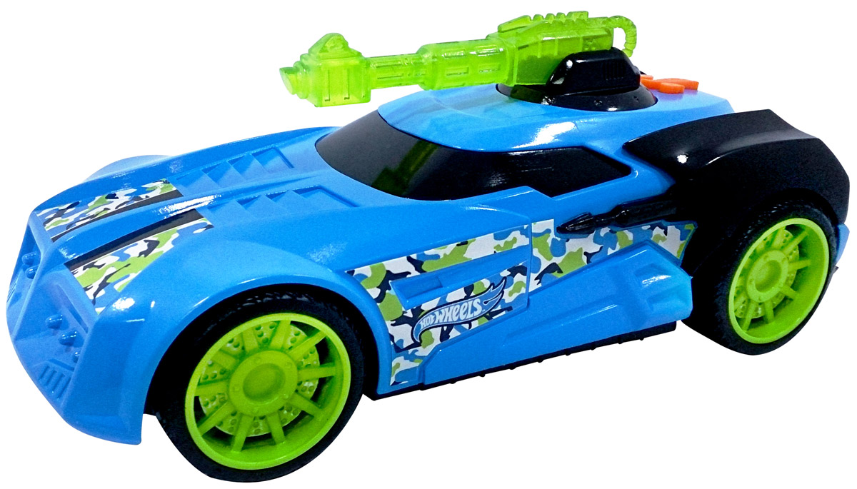 Hot Wheels Машинка Turbo TurretHW91616 Hot Wheels Машинка Turbo TurretHW91616Машинка Hot Wheels Turbo Turret - замечательный подарок для мальчика к любому празднику! У машины массивные мощные колеса и яркий, агрессивный дизайн с использованием голубого и светло-зеленого цветов. Игрушка оснащена звуковыми и световыми эффектами, благодаря чему игра с ней становится еще более интересной и увлекательной! Машинка выполнена из высококачественных ударопрочных материалов, такая игрушка станет надежной и долговечной. Рекомендуется докупить 3 батарейки напряжением 1,5V типа AG13/LR44 (товар комплектуется демонстрационными).