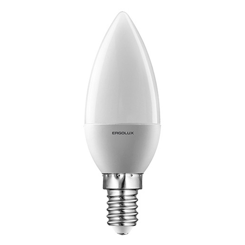 Лампа светодиодная Ergolux LED-C35-7W-E14-4K, холодный свет, 7 Вт12135 Лампа светодиодная Ergolux LED-C35-7W-E14-4K, холодный свет, 7 Вт12135Светодиодные лампы Ergolux - новое решение в светотехнике. Светодиодная лампа экономит много электроэнергии благодаря низкой потребляемой мощности. Они идеальны для основного и акцентного освещения интерьеров, витрин, декоративной подсветки. Кроме того, они создают уютную атмосферу и позволяют экономить электроэнергию уже с первого дня использования.