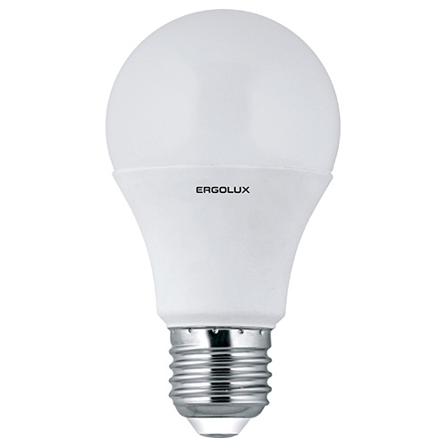 Лампа светодиодная Ergolux LED-A60-10W-E27-3K, теплый свет, 10 Вт12148 Лампа светодиодная Ergolux LED-A60-10W-E27-3K, теплый свет, 10 Вт12148Светодиодные лампы Ergolux - новое решение в светотехнике. Светодиодная лампа экономит много электроэнергии благодаря низкой потребляемой мощности. Они идеальны для основного и акцентного освещения интерьеров, витрин, декоративной подсветки. Кроме того, они создают уютную атмосферу и позволяют экономить электроэнергию уже с первого дня использования.