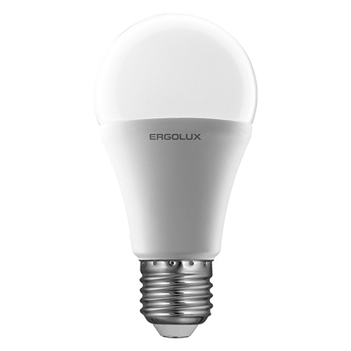 Лампа светодиодная Ergolux LED-A60-12W-E27-3K, теплый свет, 12 Вт