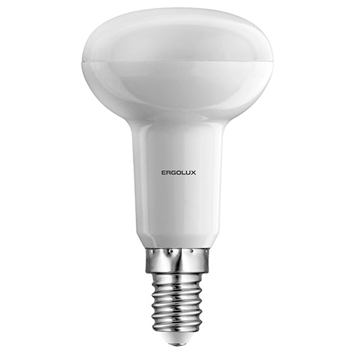 Лампа светодиодная Ergolux LED-R50-5.5W-E14-4K, холодный свет, 5,5 Вт12153 Лампа светодиодная Ergolux LED-R50-5.5W-E14-4K, холодный свет, 5,5 Вт12153Светодиодные лампы Ergolux - новое решение в светотехнике. Светодиодная лампа экономит много электроэнергии благодаря низкой потребляемой мощности. Они идеальны для основного и акцентного освещения интерьеров, витрин, декоративной подсветки. Кроме того, они создают уютную атмосферу и позволяют экономить электроэнергию уже с первого дня использования.