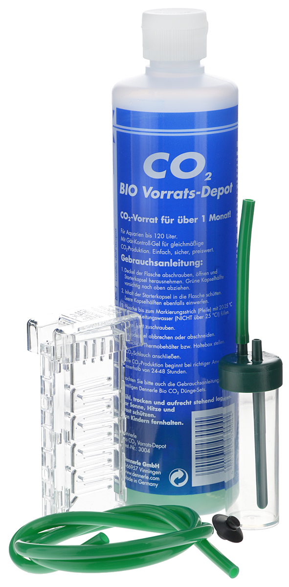 Установка в аквариум Dennerle BIO 60 CO2 Profi KomplettSet, для подачи СО2DEN3008 Установка в аквариум Dennerle BIO 60 CO2 Profi KomplettSet, для подачи СО2DEN3008Установка в аквариум Dennerle BIO 60 CO2 Profi KomplettSet предназначена для подачи СО2 в аквариум. Подходит для аквариумов объемов до 60 л. Комплект включает в себя: - Реакционный баллон для производства СО2 с контролируемым гелем; - Держатель баллона; - Реактор СО2 Dennerle Micro-Flipper; - Шланг для CO2; - Счетчик пузырьков.