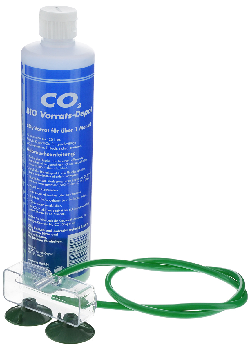Установка в аквариум Dennerle BIO 60 CO2 StarterSet, для подачи СО2DEN3007 Установка в аквариум Dennerle BIO 60 CO2 StarterSet, для подачи СО2DEN3007Установка в аквариум Dennerle BIO 60 CO2 StarterSet предназначена для подачи СО2 в аквариум. Подходит для аквариумов объемов до 60 л. Комплект включает в себя: - Реакционный баллон для производства СО2 с контролируемым гелем; - Держатель баллона; - Реактор СО2 Dennerle Mini-Topper; - Шланг для CO2.