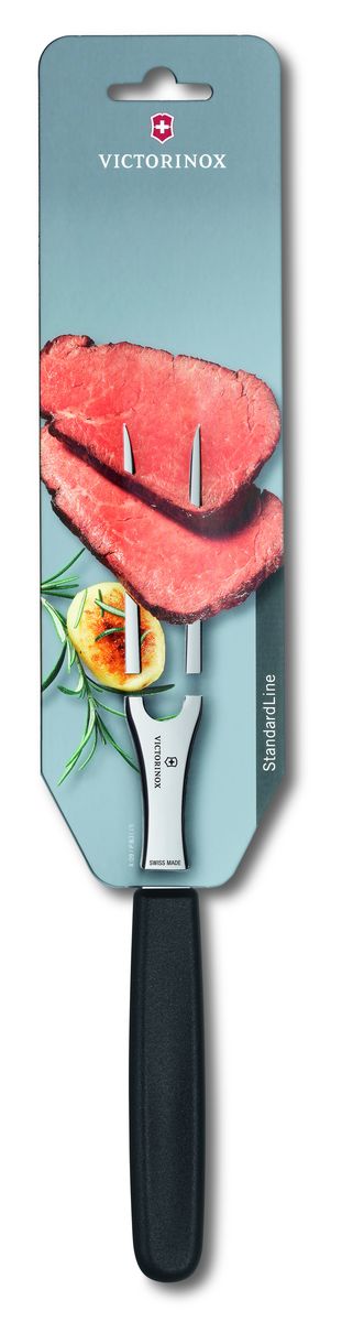 Вилка для мяса Victorinox, цвет: черный, длина 15 см5.2103.15B Вилка для мяса Victorinox, цвет: черный, длина 15 см5.2103.15BВилка для мяса Victorinox выполнена из стали и предназначена для накалывания больших кусков мяса и птицы. Эргономичная ручка изготовлена из полипропилена. Такая вилка прекрасно дополнит коллекцию ваших кухонных аксессуаров.