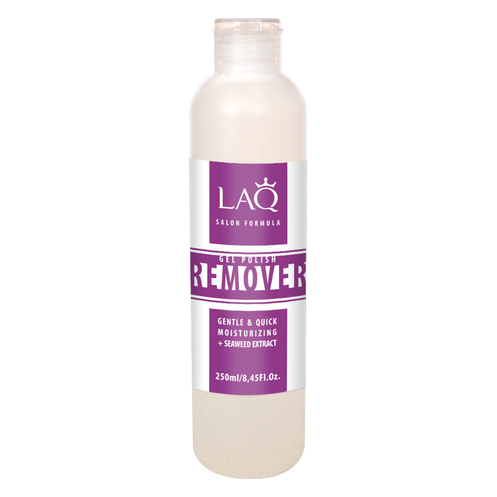 LAQ Средство для снятия гель-лака GEL POLISH REMOVER Salon Formula прозрачный , 250 мл16000 LAQ Средство для снятия гель-лака GEL POLISH REMOVER Salon Formula прозрачный , 250 мл16000Средство для снятия гель-лака. Обогащенная формула легко и мягко удаляет гель-лак. Содержит уникальный увлажняющий комплекс. Не пересушивает ногтевую пластину, придает мягкость кутикуле. Экстракт морских водорослей содержит антиоксиданты, витамины и минералы. Это настоящий увлажняющий и энергитический коктейль для ногтей и кутикулы.